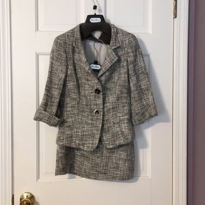 Tweed Skirt Suit